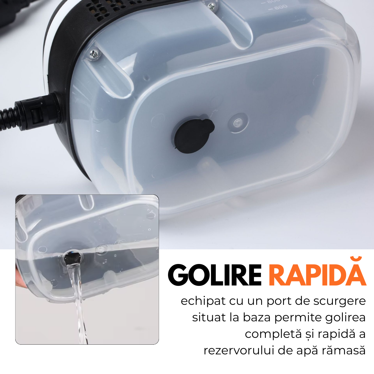 Aparat de Curatat cu Abur, Multisuprafete, Putere 2500W, 3 Bar, Rezervor 1200 ml, 6 Trepte, 14 Accesorii incluse