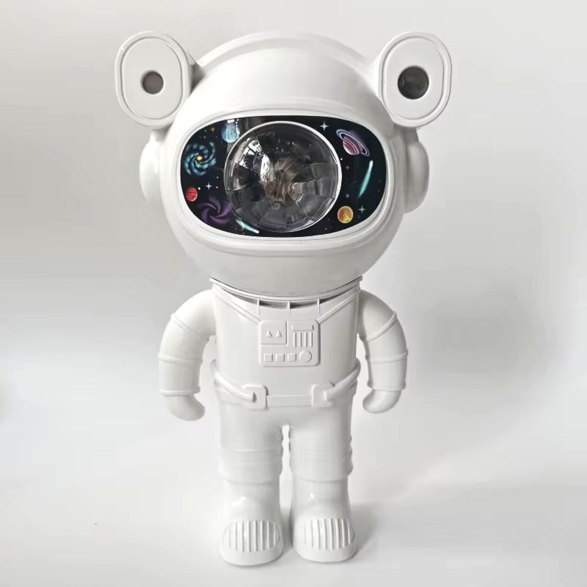 Proiector Galaxie Astronaut, Boxa Bluetooth, Lampa de veghe, Suport Magnetic Reglabil 360°, Brate Mobile, Alb