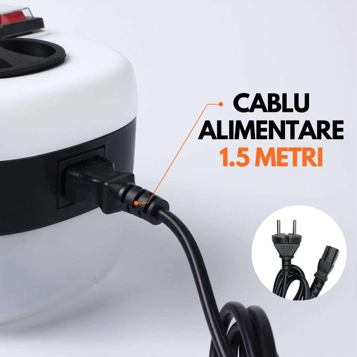Aparat de Curatat cu Abur, Multisuprafete, Putere 2500W, 3 Bar, Rezervor 1200 ml, 6 Trepte, 14 Accesorii incluse