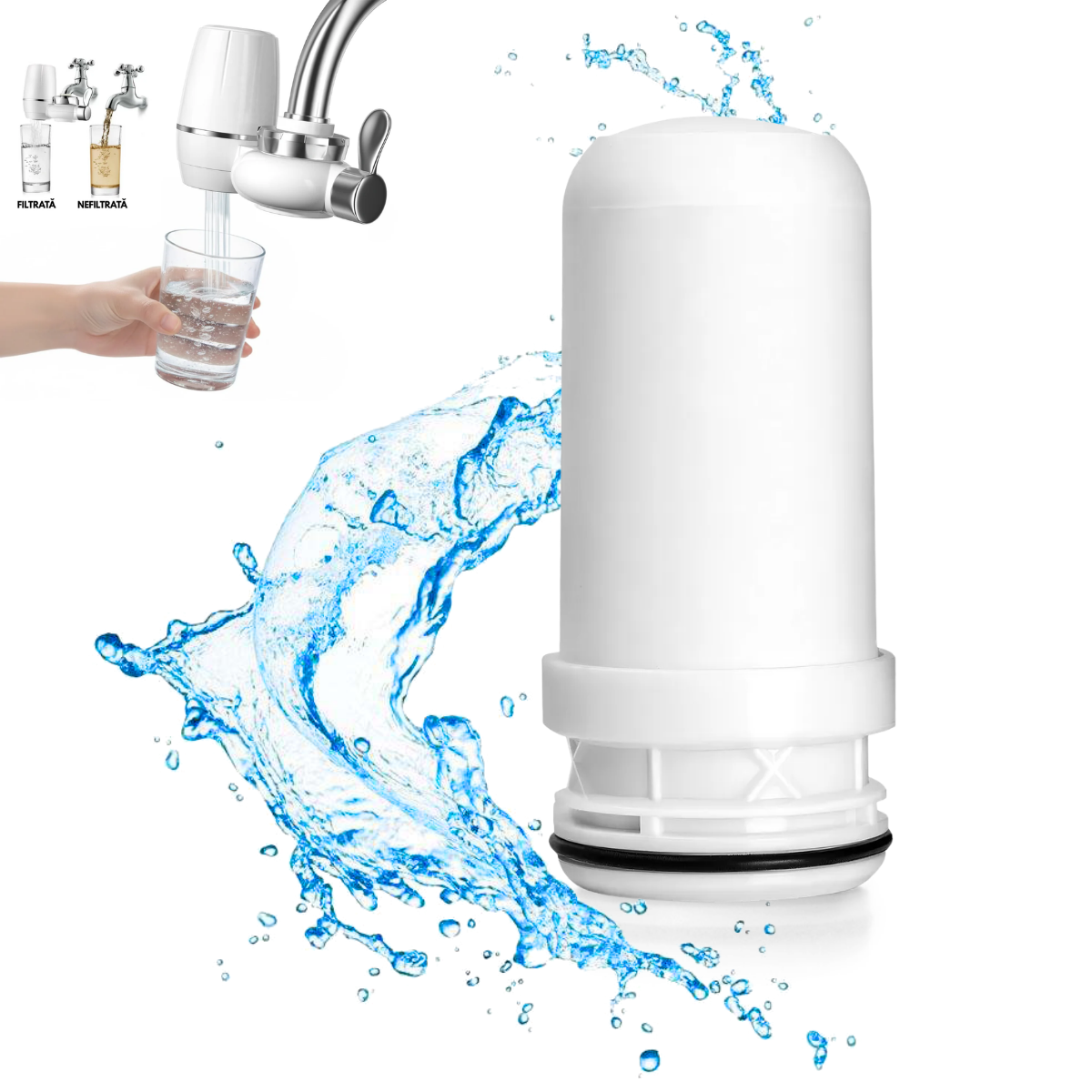 Filtru de Rezerva Purificator Apa, Precizie filtrare 0.1 μm