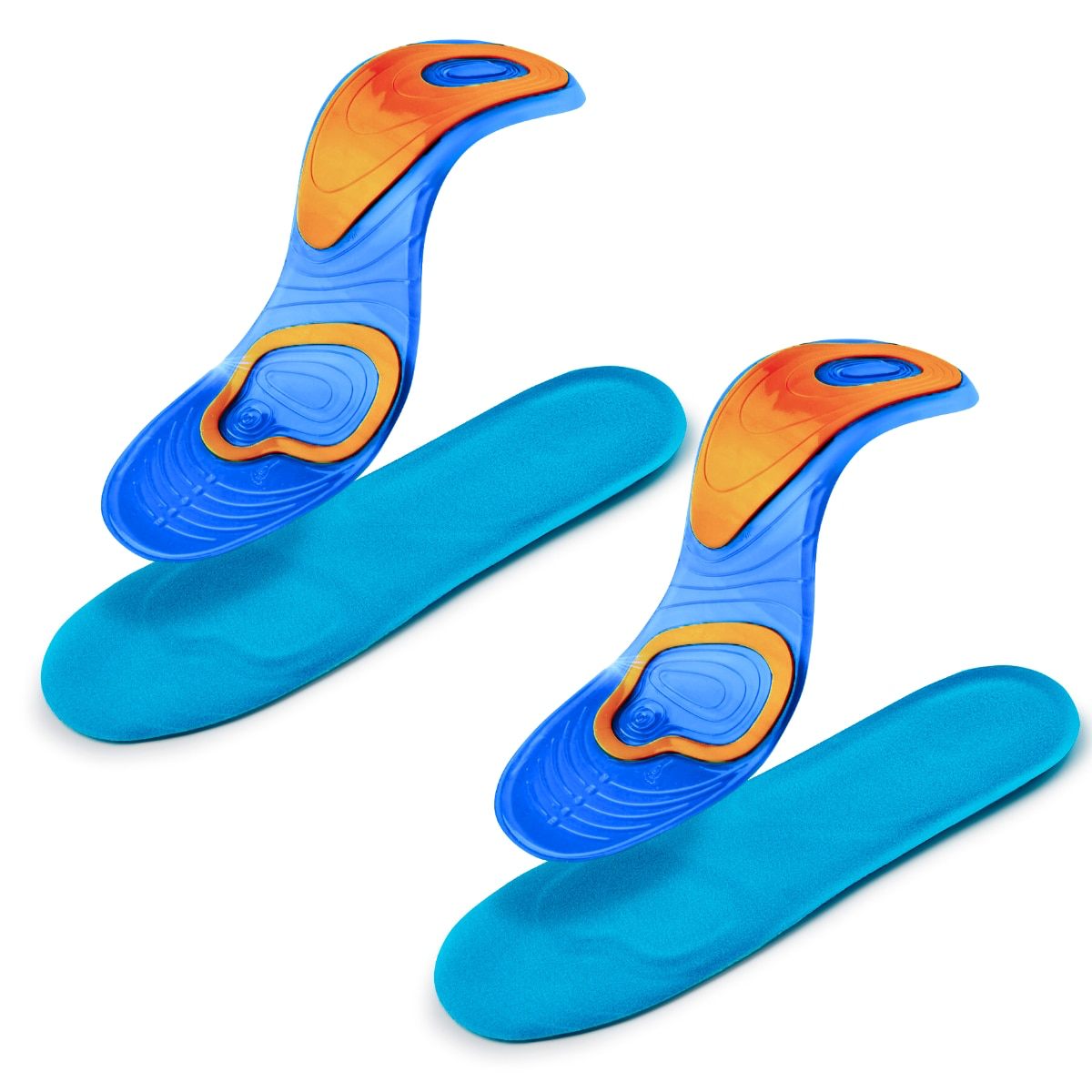 Set 4 Branturi ortopedice din gel, sport sau uz zilnic, marime ajustabila 40-46.5
