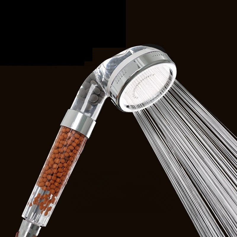 Para cap de dus Jet pentru marire presiune, cu filtru mineral, transparent