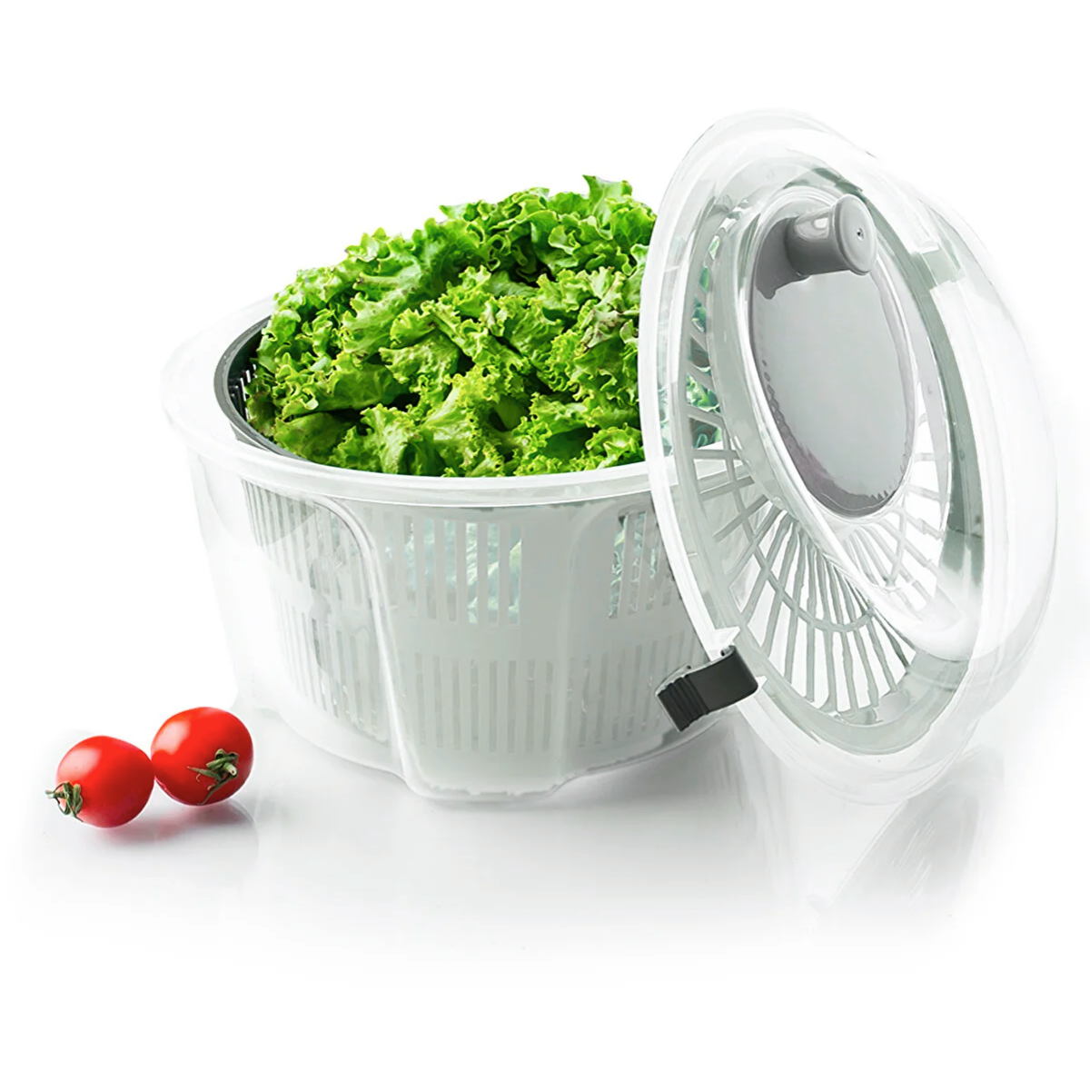 Uscator salata si verdeturi cu centrifuga, verde, 4400ml