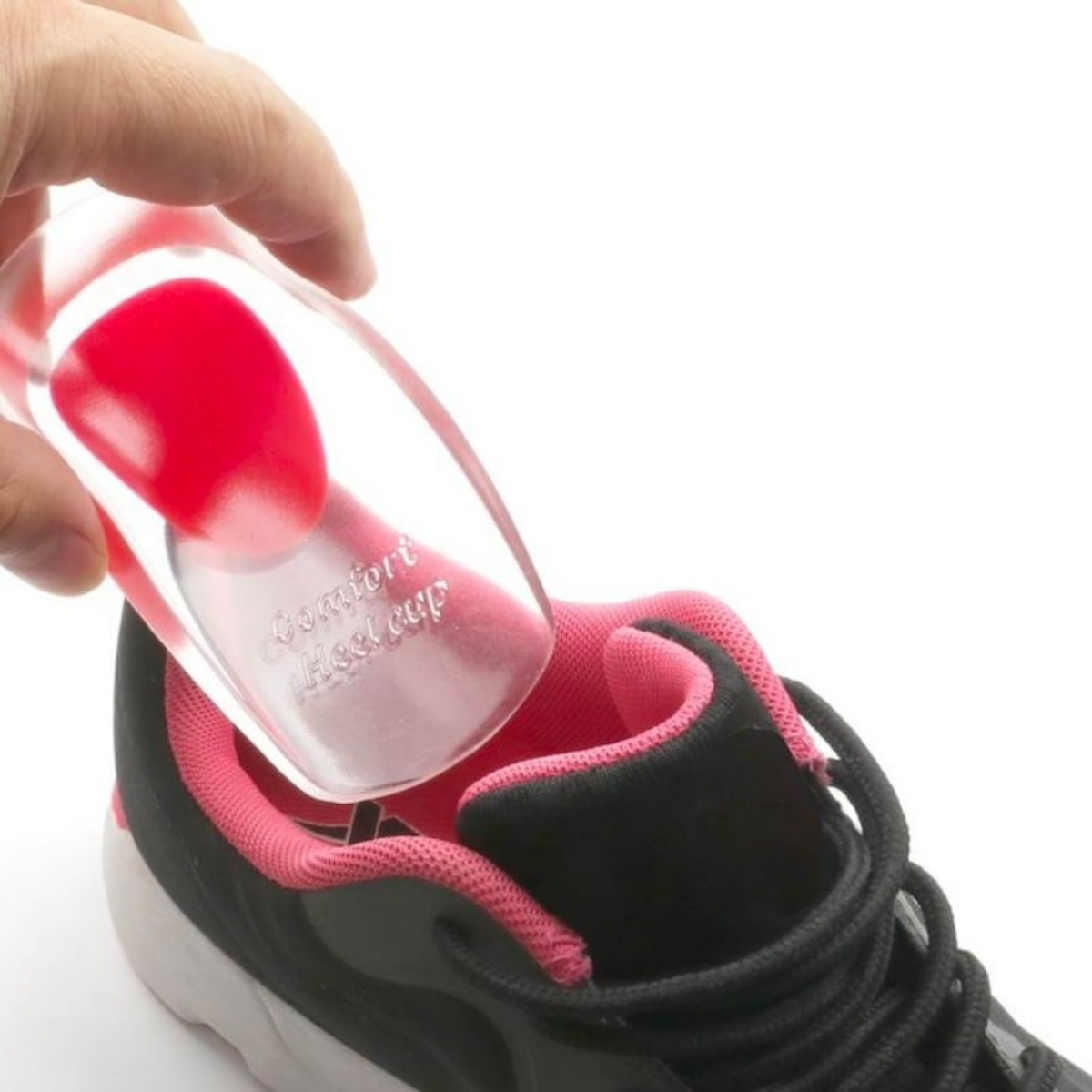 Branturi ortopedice din gel, Pentru calcai, uz zilnic, pentru femei, marime 34-41, Roz transparent
