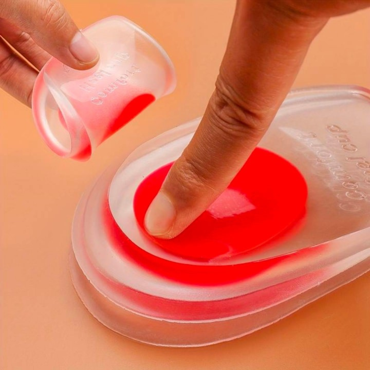 Branturi ortopedice din gel, Pentru calcai, uz zilnic, pentru femei, marime 34-41, Roz transparent