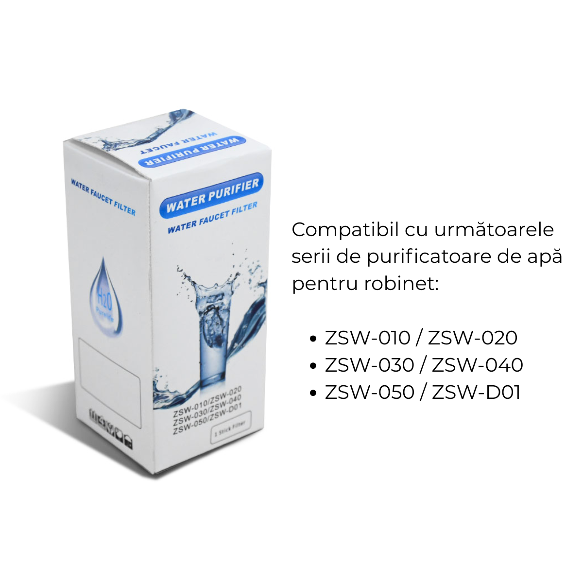 Filtru de Rezerva Purificator Apa, Precizie filtrare 0.1 μm