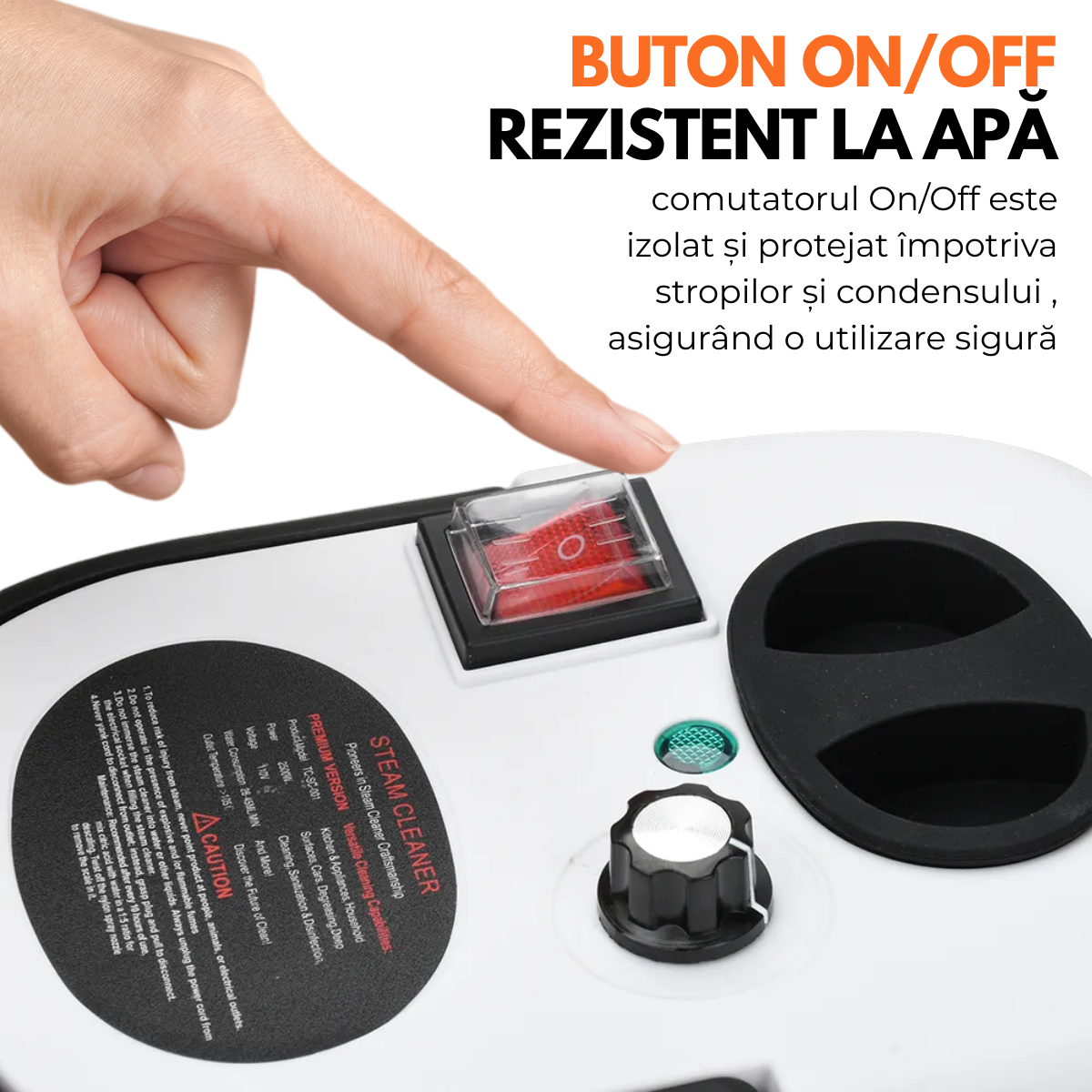 Aparat de Curatat cu Abur, Multisuprafete, Putere 2500W, 3 Bar, Rezervor 1200 ml, 6 Trepte, 14 Accesorii incluse