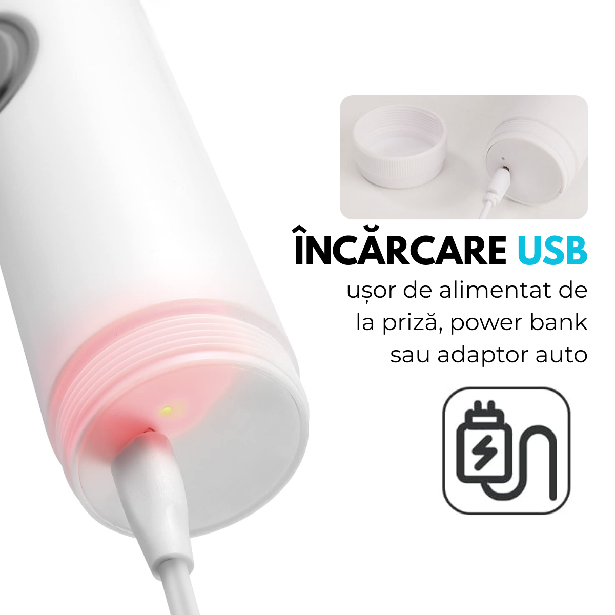 Perie Electrica Rotativa pentru curatare fara efort, 3 Capete Detasabile, Suport de perete, Fara fir, Rezistenta la apa