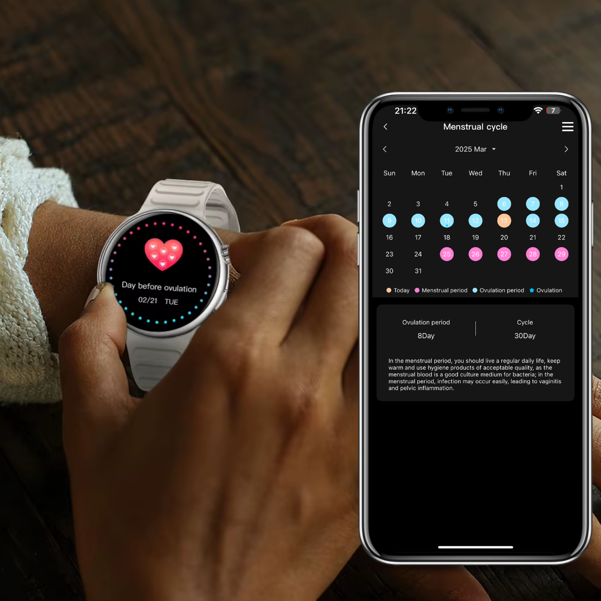 Ceas smartwatch de dama, Ecran Tactil LCD 1.46", Control prin Gesturi, Apel Bluetooth, Multi Sport, Monitorizare Sanatate, Alb
