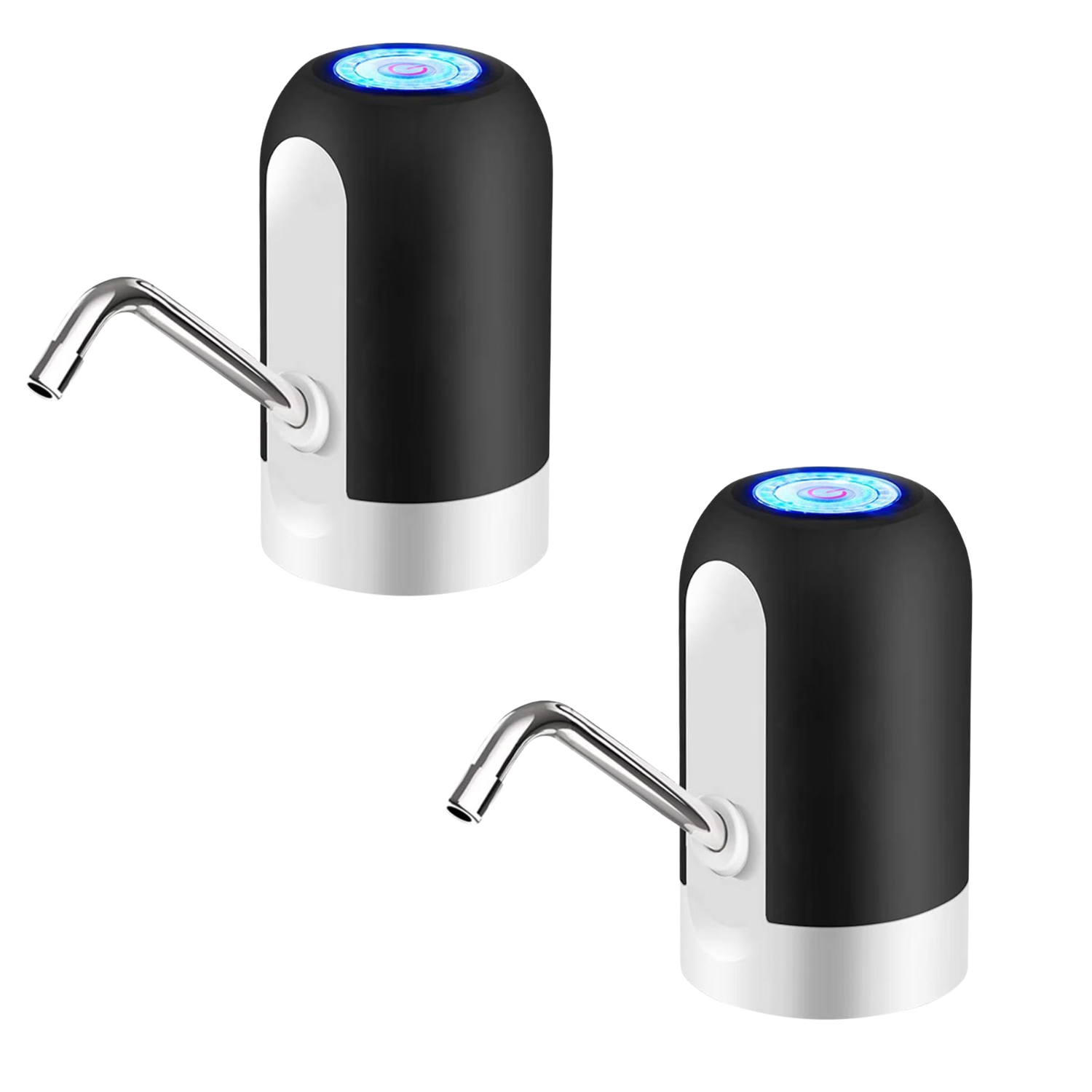 Pachet 1 + 1 Pompa de apa electrica, baterie reincarcabila, autonomie 30 de zile, fast charge, duza universala, sticle 5L - 20L