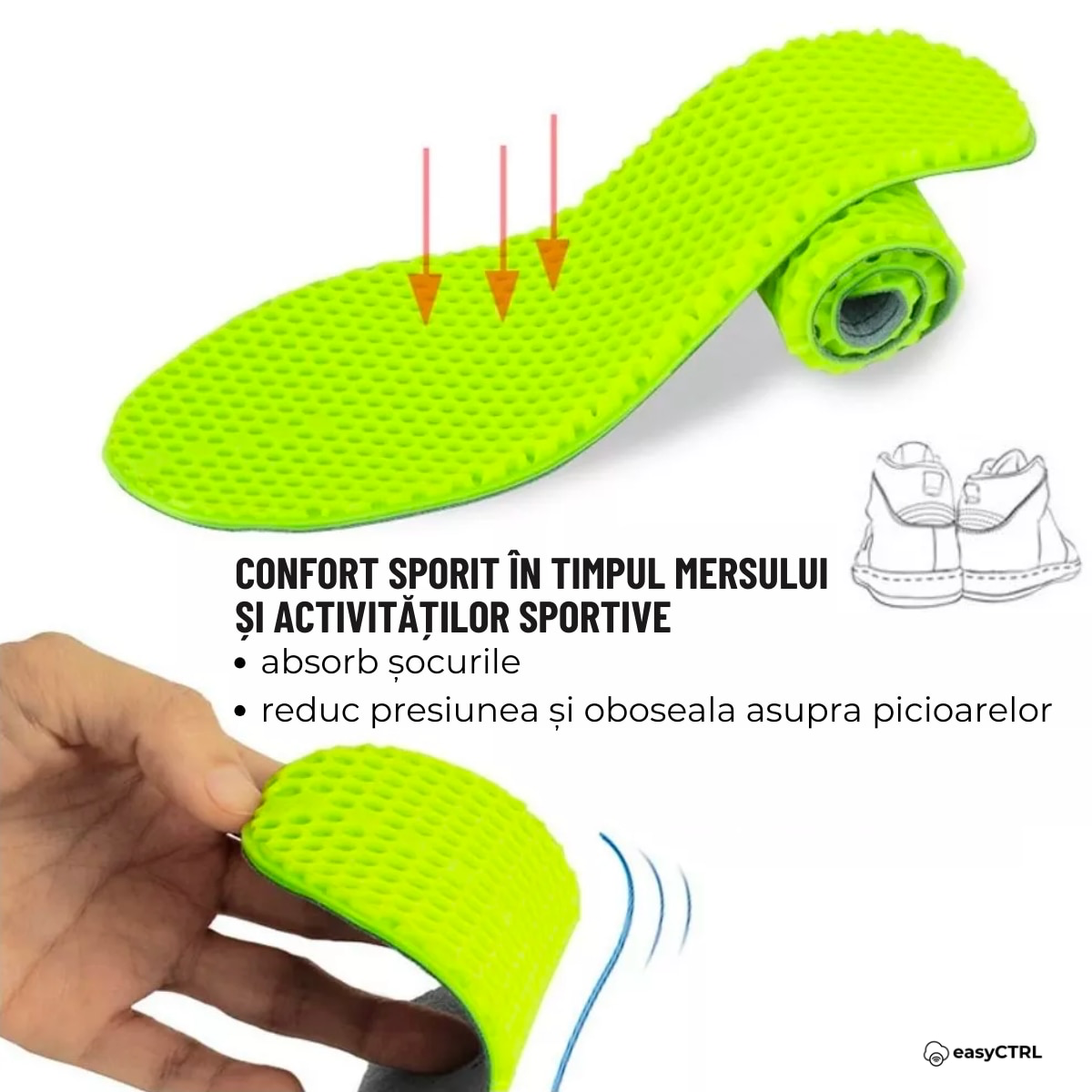 Set 2 Branturi ortopedice din gel, marime ajustabila 35-41, pentru femei, uz zilnic