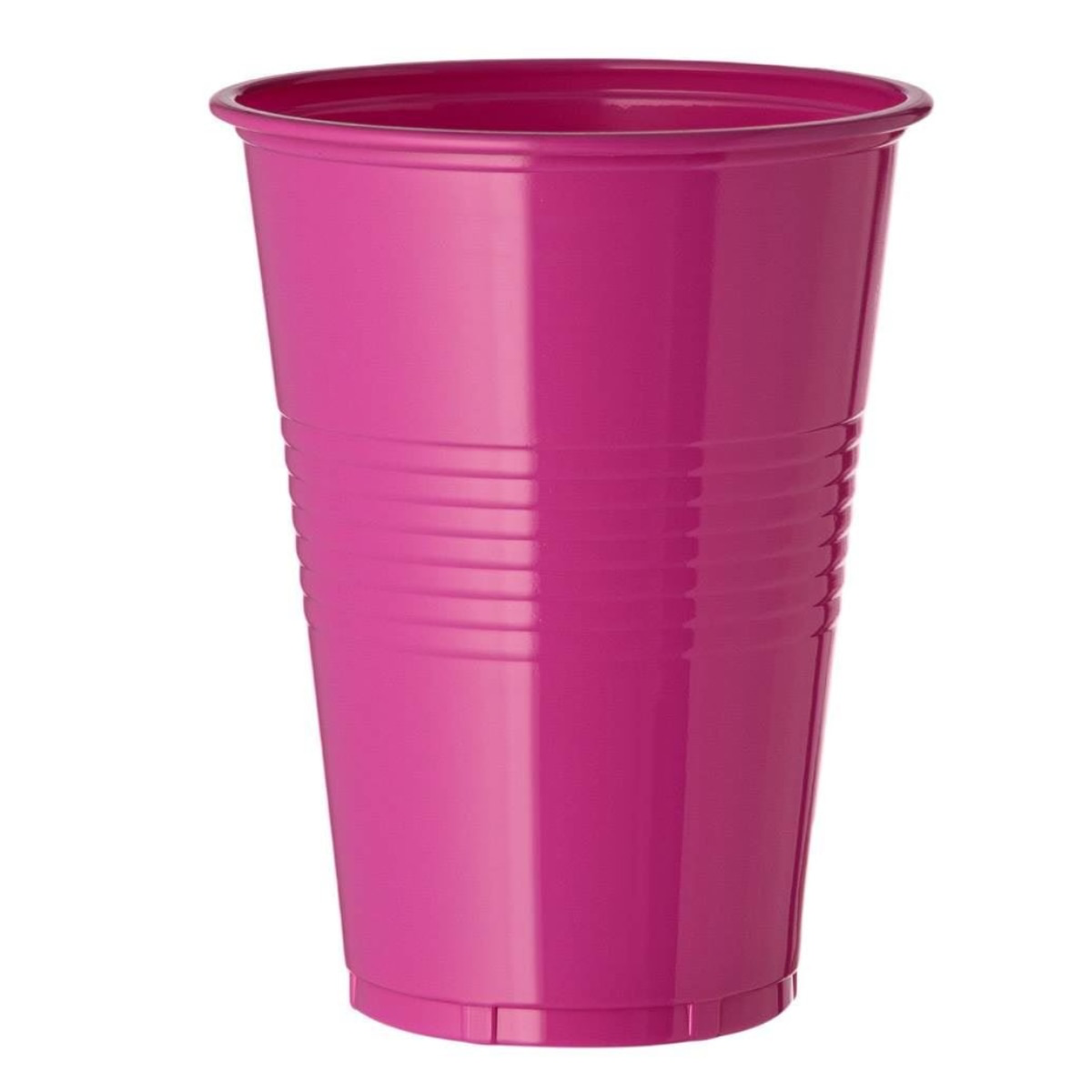 Set 30 pahare din plastic mari, 480ml, fucsia