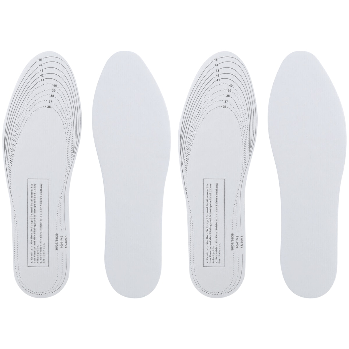 Set 4 Branturi ortopedice din spuma cu memorie, marime ajustabila 36-45, sport sau uz zilnic, unisex