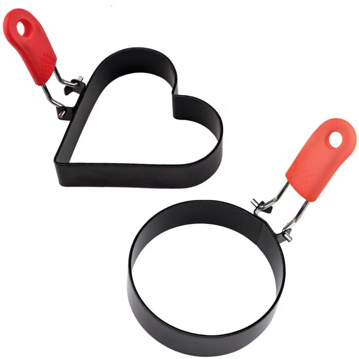 Set 2 Forme Metalice pentru Oua Ochiuri si Clatite, Inima si Cerc