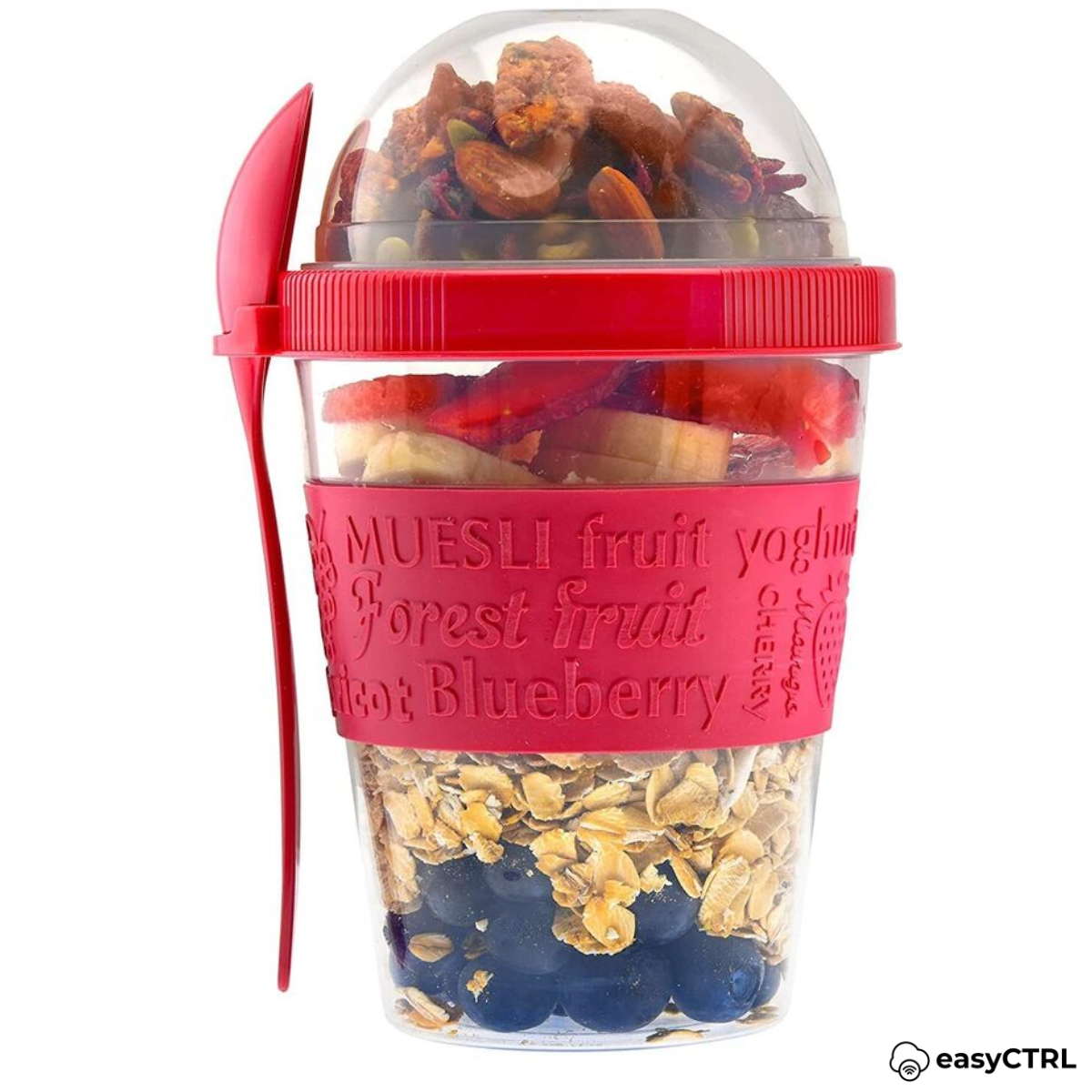 pahar caserola cutie iaurt musli fructe mic dejun