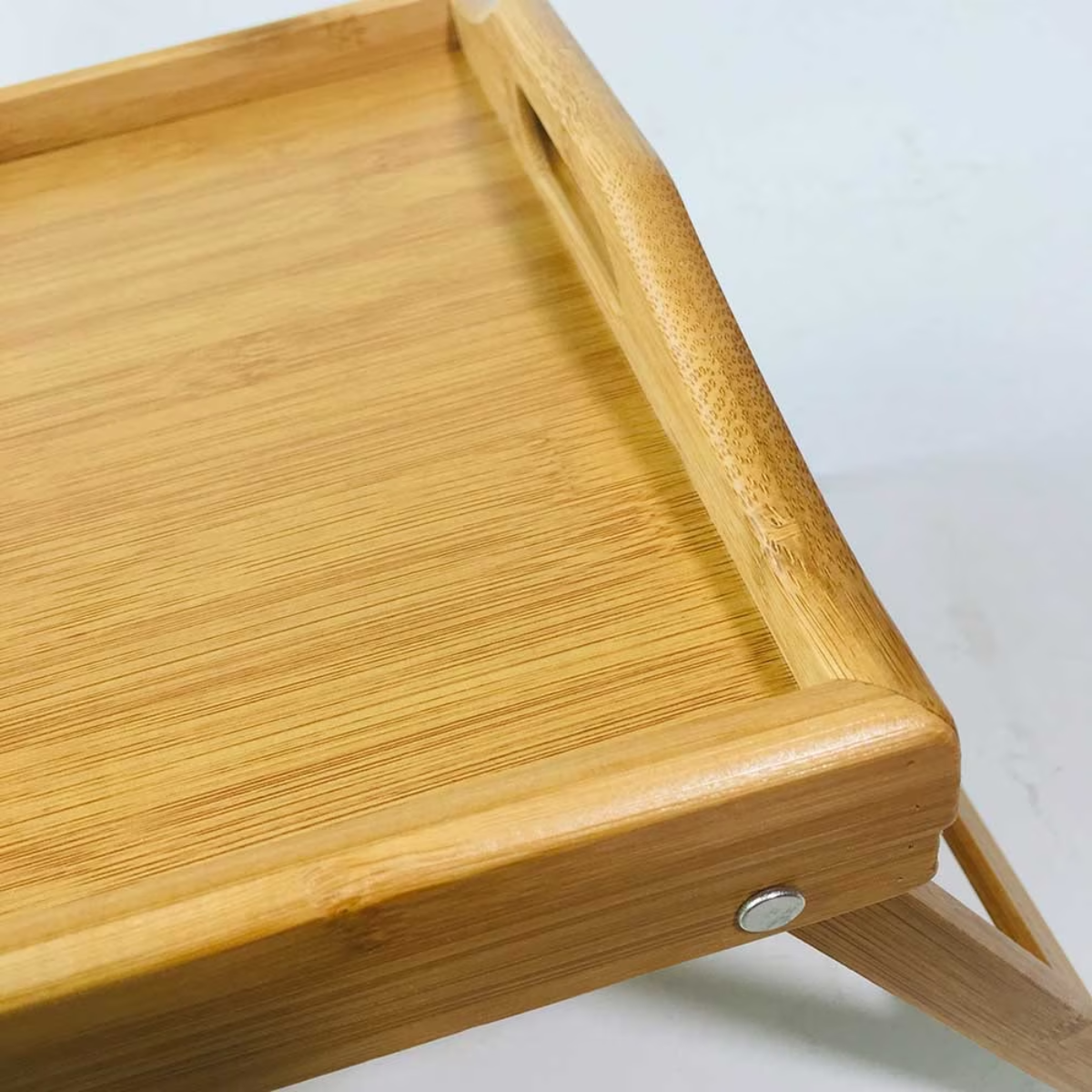Masuta pliabila pentru servire mic dejun in pat, Bambus, 50 x 30 x 22 cm