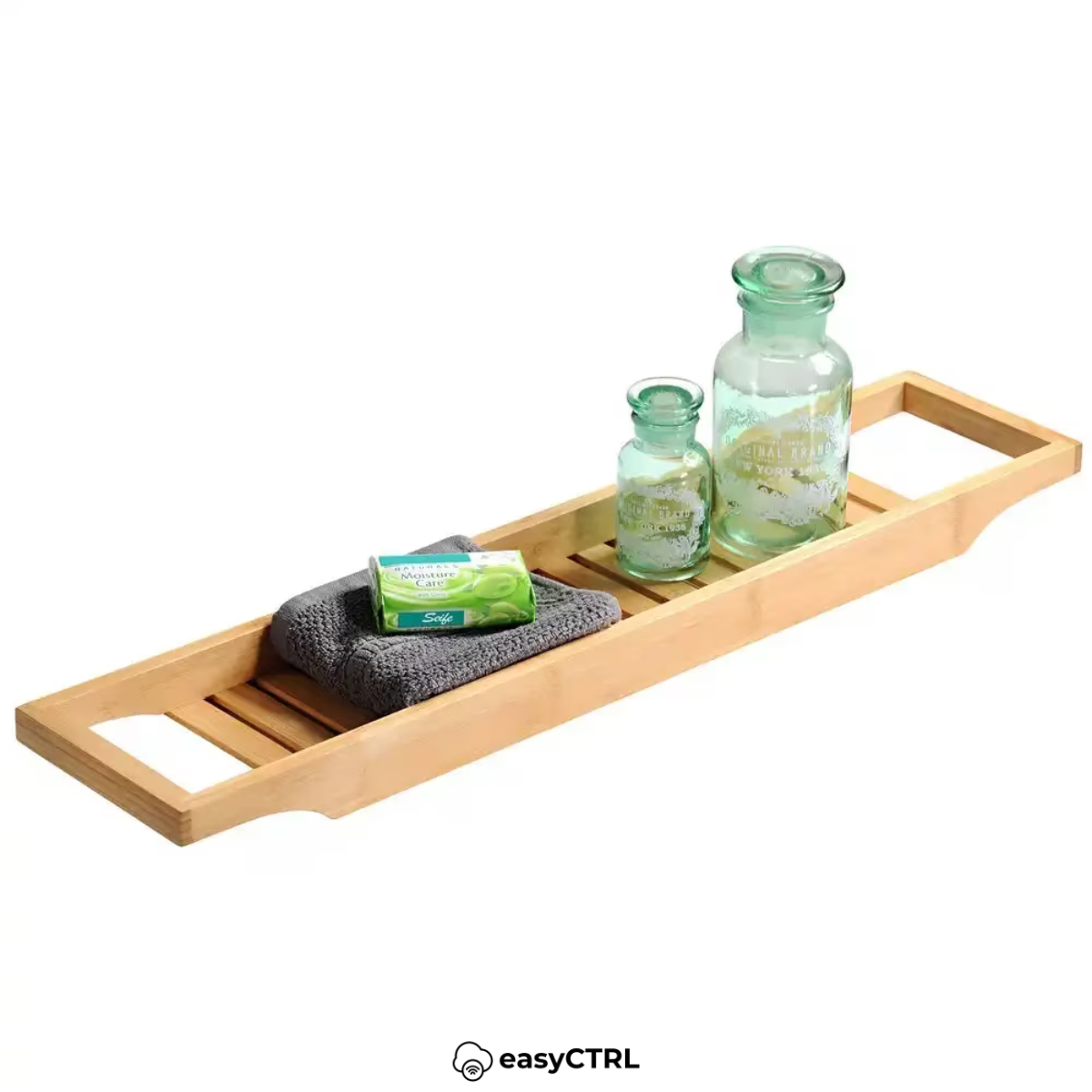 Tava de baie pentru cada, Bambus, Natur, 66 x 14 x 4.5 cm