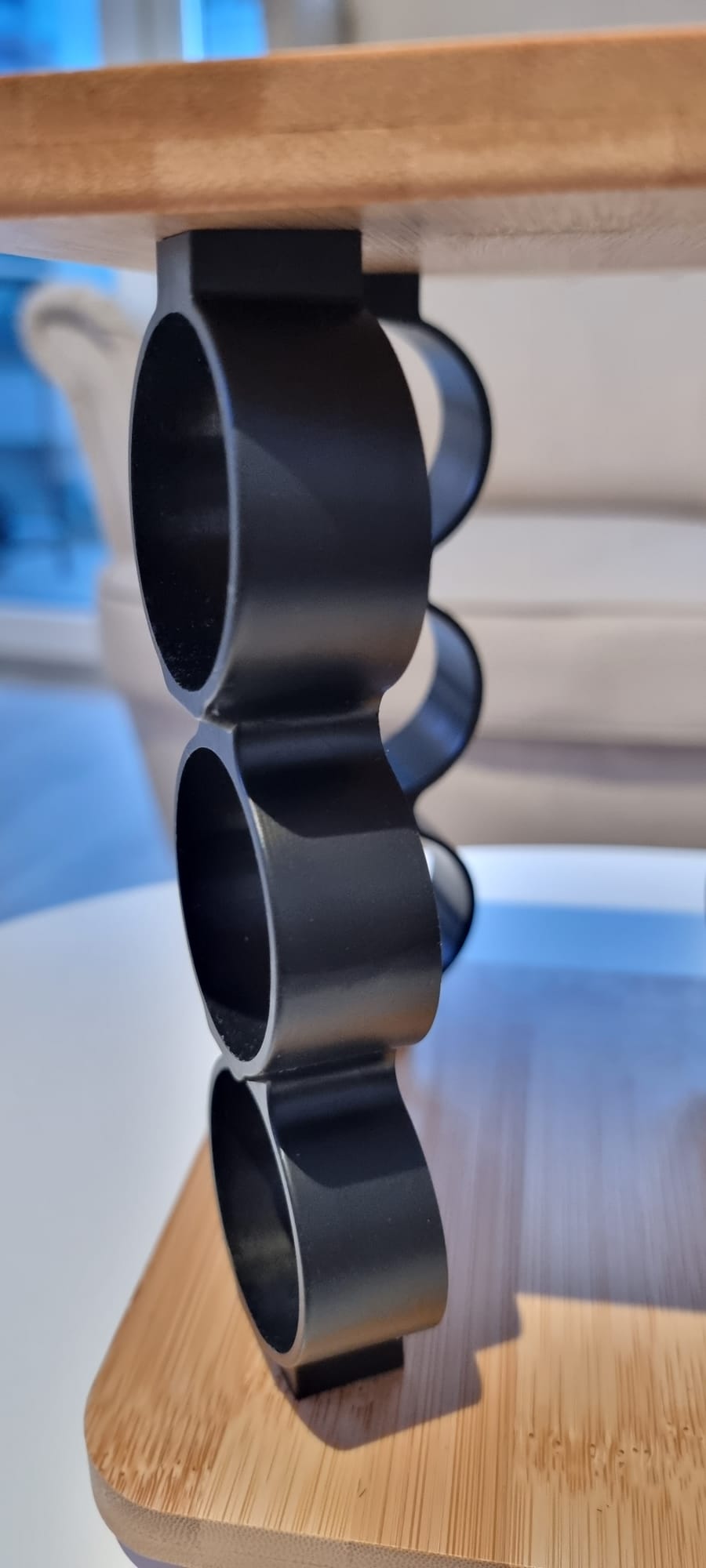 Set recipiente pentru condimente, Rotativ, 12 piese, Bambus